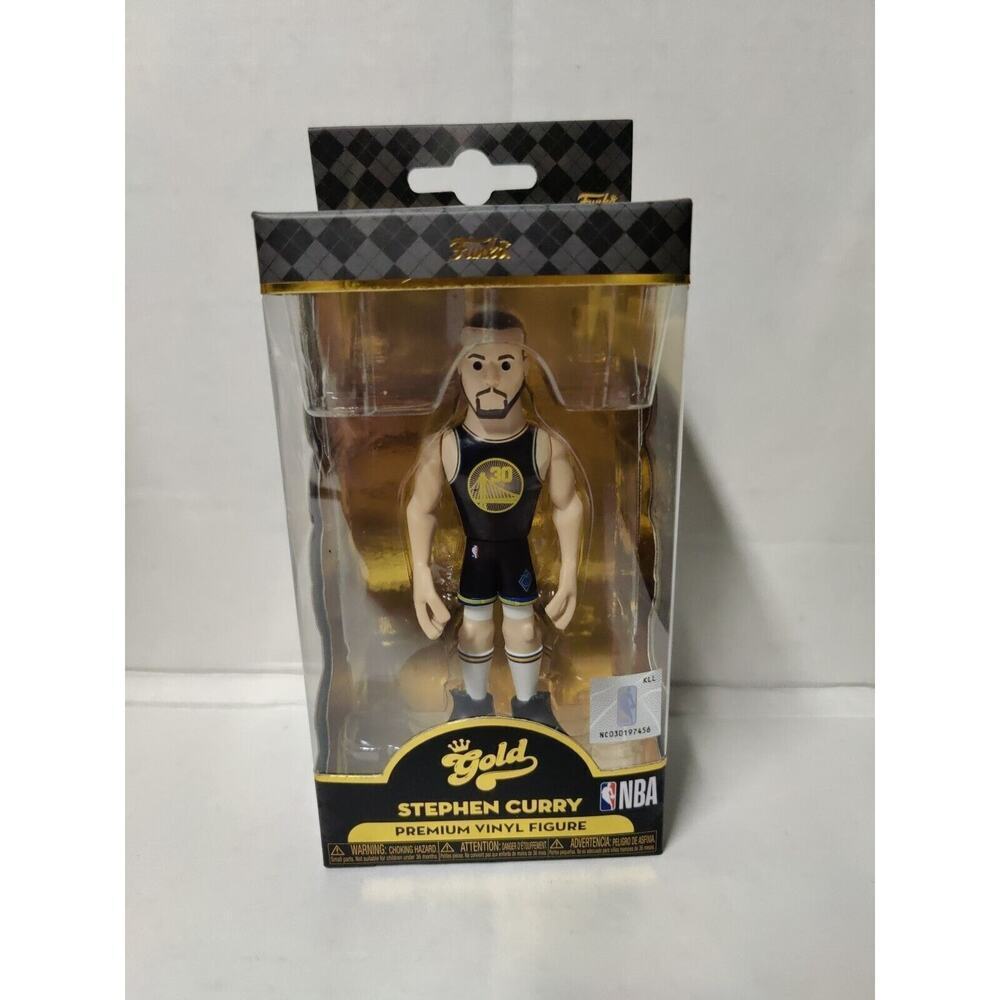 Funko Gold Stephen Curry Blue Yellow Jersey - Premium Vinyl Figure NBA Warriors